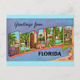 Alte Orlando Grußkarte Postkarte