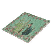 Alte Ostertafel Keramik Fliese (Seite)