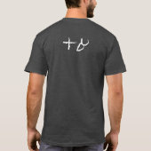 Alte Otiot-Hebrew Alephbet Weiße Typografie T-Shirt (Rückseite)