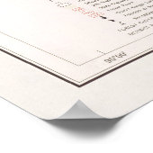 Alte Ouachita National Forest Map (1970) Poster (Ecke)