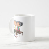 Alte Paare Kaffeetasse (Vorderseite Links)