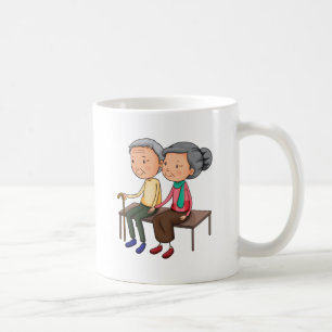 Alte Paare Kaffeetasse