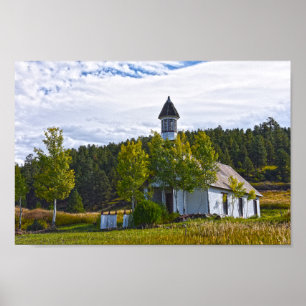 Alte Pagosa Springs Kirche, Colorado Poster