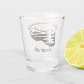 Alte Panheads nie die!! Harley Biker Schnapsglas (Rückseite)