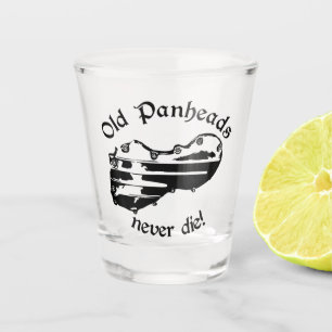 Alte Panheads nie die!! Harley Biker Schnapsglas