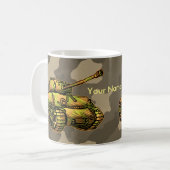 Alte Panzer-Tasse Kaffeetasse (Vorderseite Links)