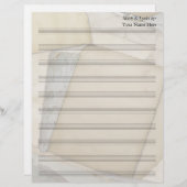 Alte Papers Blank Sheet Music 10 Stave (Vorne/Hinten)
