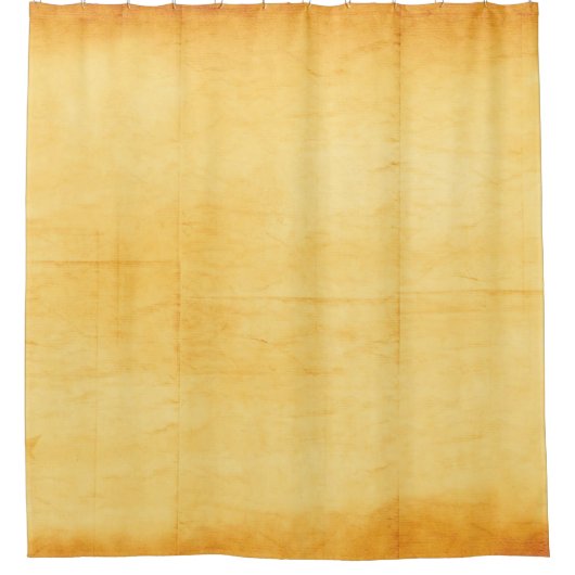 Alte Papiergelbe Papierstruktur Duschvorhang (Vorderseite)