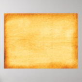 Alte Papiergelbe Papierstruktur Poster (Vorne)
