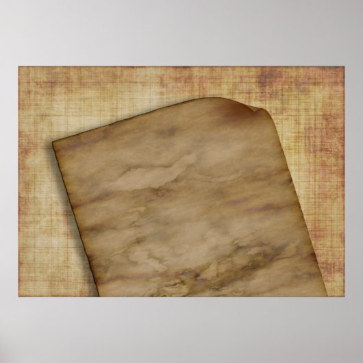 Alte Papierstruktur Poster (Vorne)