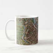 alte Pariser Stadtkarte Kaffeetasse (Links)