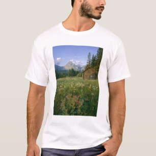 Alte Park-Service-Hütte im Cut Bank Valley T-Shirt