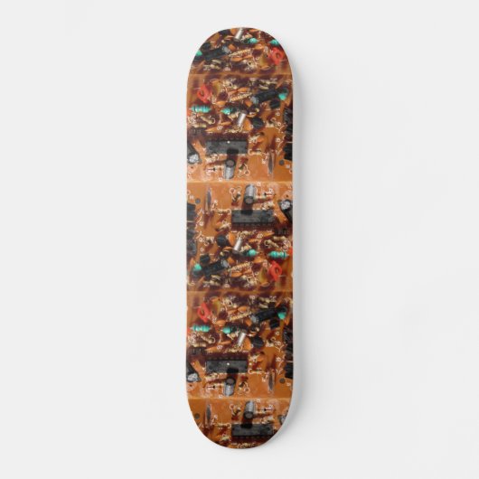 Alte PC-Mainboard Skateboard (Vorderseite)