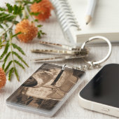 Alte pensionierte Schlüsselkette des rostigen LKWs Schlüsselanhänger (Vorderseite rechts)