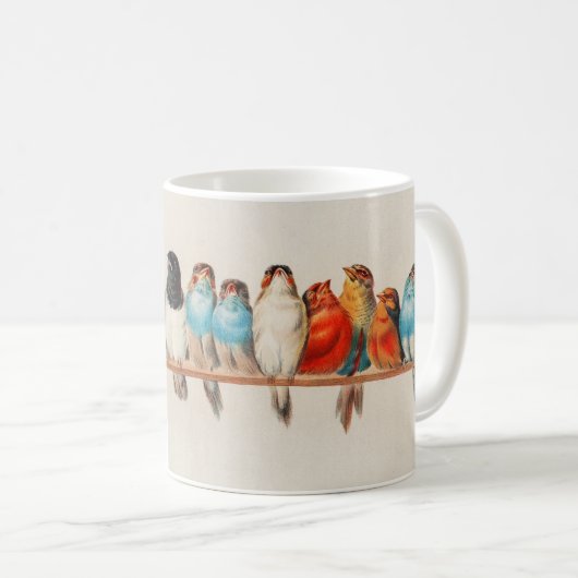 Alte Perche der Vögel Hector Giacomelli Kaffeetasse (VorderseiteRechts)