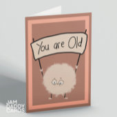 Alte Person Geburtstag Karte