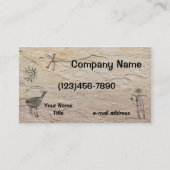 Alte Petroglyphe-Steinhintergrund Visitenkarte (Vorderseite)