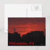 Alte Philadelphia Postkarte (Vorne/Hinten)