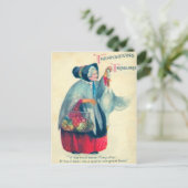 Alte Pilgrim-Frau Postkarte (Stehend Vorderseite)