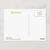 Alte Pine Bark mit Textgrüßen Postkarte (Rückseite)