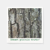 Alte Pine Bark Picnic Serviette (Vorderseite)