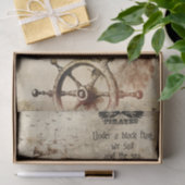 Alte Piraten der Kapitänsflagge des Karibischen Sc Seidenpapier (Geschenk)