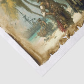 Alte Piraten der karibischen Palme Tree Decoupage Seidenpapier (Ausschnitt)