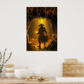 Alte Piraten des karibischen Kapitäns in seinen De Poster (Küche)