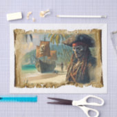 Alte Piraten des Karibischen Schiffes Seidenpapier (Handwerk)