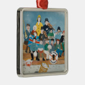 Alte Piraten von Penzance Silbernes Ornament (Rechts)