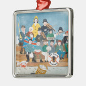 Alte Piraten von Penzance Silbernes Ornament (Links)