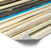 Alte Plattenkartons in Pilerecord gestapelt, vi Poster (Ecke)