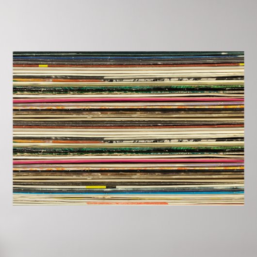 Alte Plattenkartons in Pilerecord gestapelt, vi Poster (Vorne)