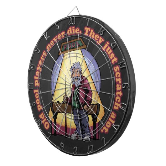 Alte Poolspieler Dartscheibe (Vorderseite rechts)