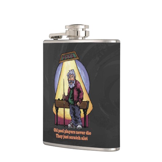 Alte Poolspieler Flachmann (Links)