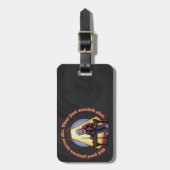 Alte Poolspieler Gepäckanhänger (Vorderseite vertikal)