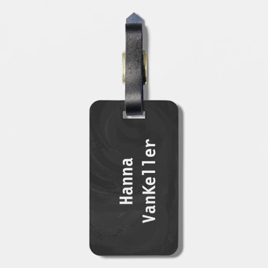 Alte Poolspieler Gepäckanhänger (Rückseite vertikal)