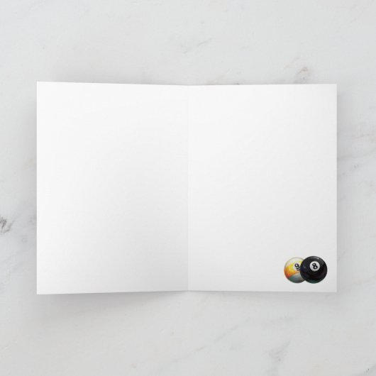 Alte Poolspieler Karte (Innenseite)