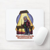 Alte Poolspieler Mousepad (Mit Mouse)