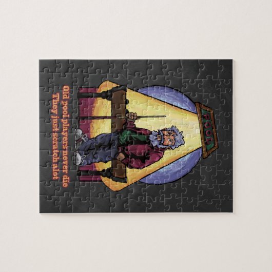 Alte Poolspieler Puzzle (Horizontal)