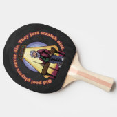 Alte Poolspieler Tischtennis Schläger (Seitenansicht)