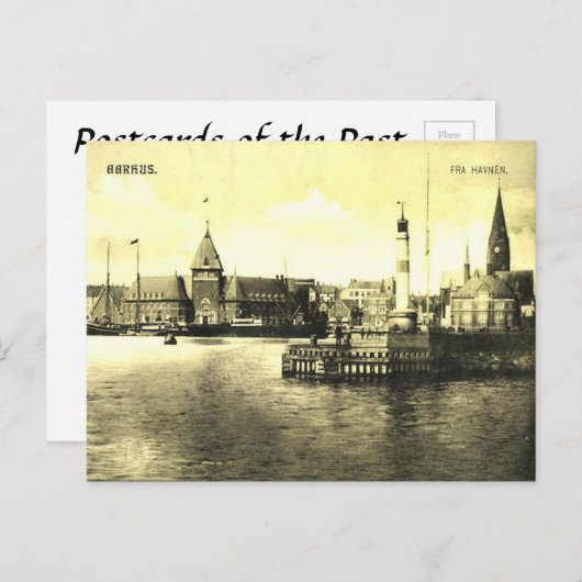 Alte Postkarte - Aarhus, Dänemark (Vorne/Hinten)