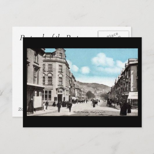 Alte Postkarte - Aberystwyth (Vorne/Hinten)