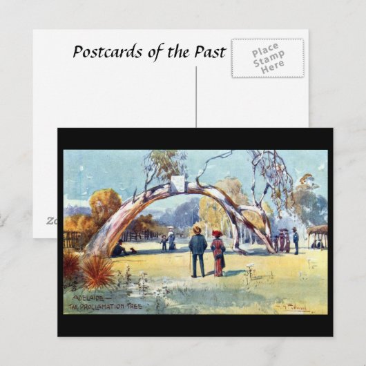 Alte Postkarte - Adelaide, Südaustralien (Vorne/Hinten)