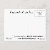 Alte Postkarte - Adelaide, Südaustralien (Rückseite)