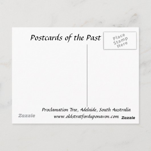 Alte Postkarte - Adelaide, Südaustralien (Rückseite)