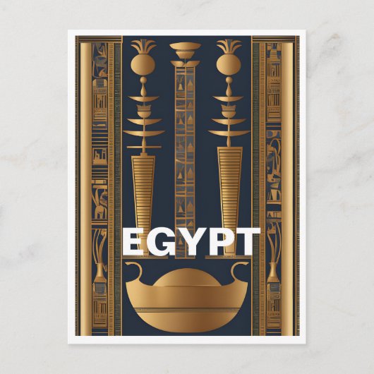 Alte Postkarte Ägypten (Vorderseite)