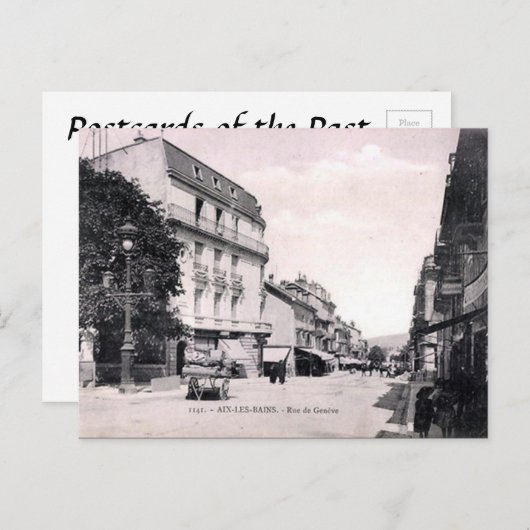 Alte Postkarte - Aix-les-Bains, Frankreich (Vorne/Hinten)