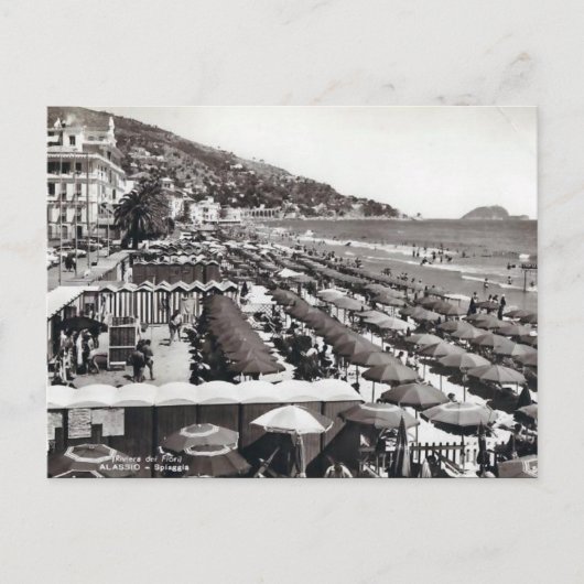 Alte Postkarte - Alassio, Ligurien, Italien (Vorderseite)