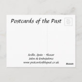 Alte Postkarte - Alcazar, Sevilla, Spanien (Rückseite)